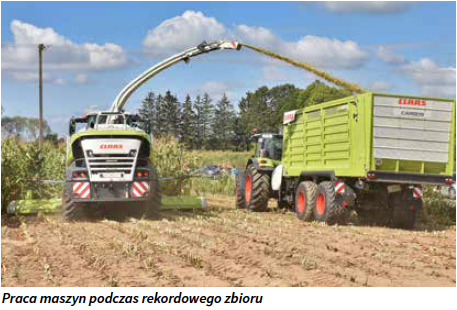 Praca maszyn podczas rekordowego zbioru